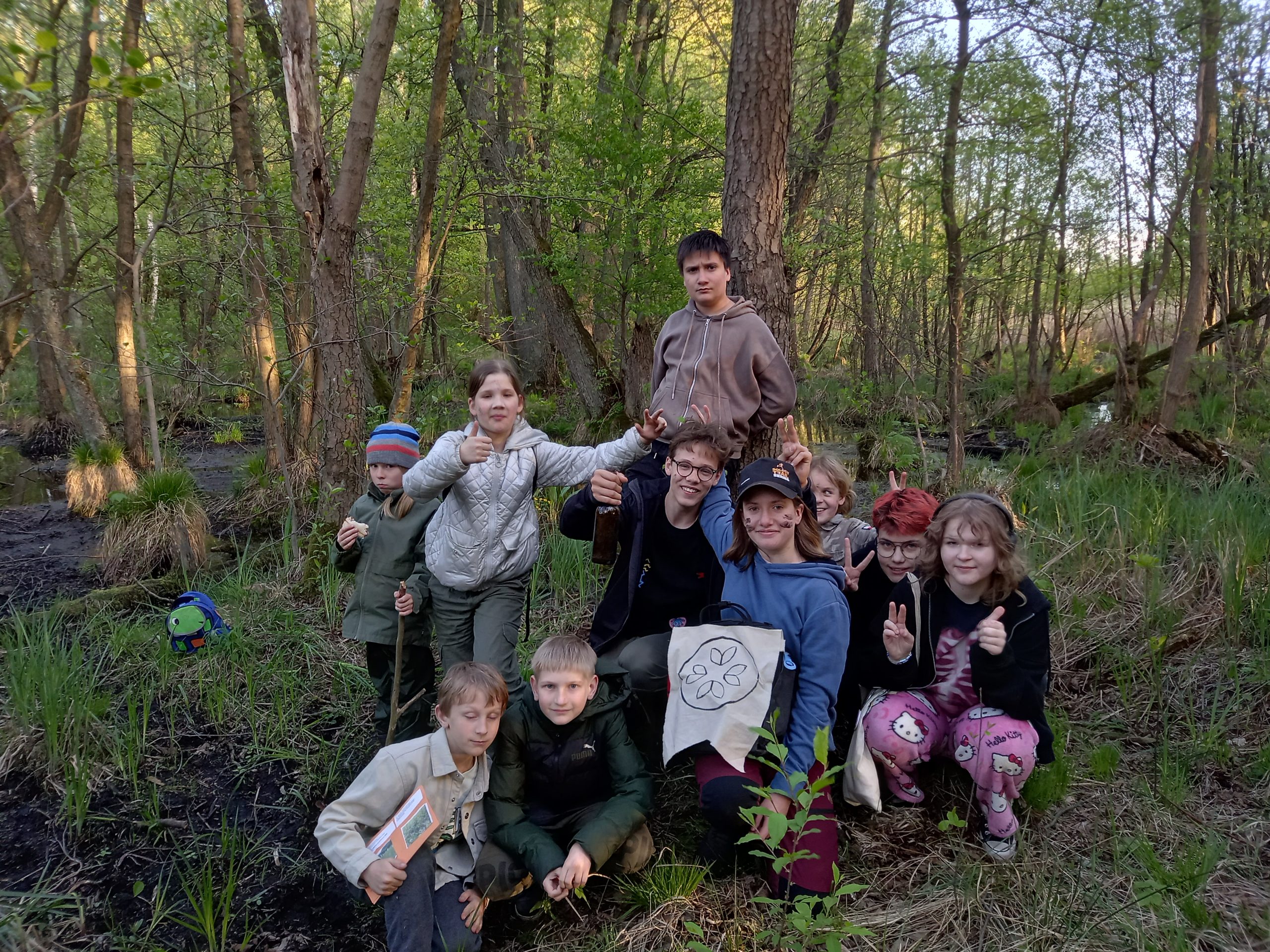 Wyprawa do źródeł Cybiny – Akademia Młodych Przyrodników 2025.04.25