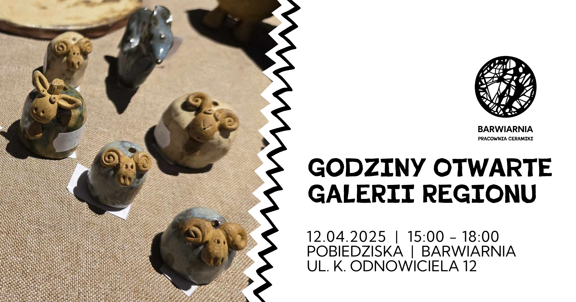 Godziny otwarte galerii regionu | POBIEDZISKA | zapraszamy po dzieła i produkty regionalne 2025.04.12