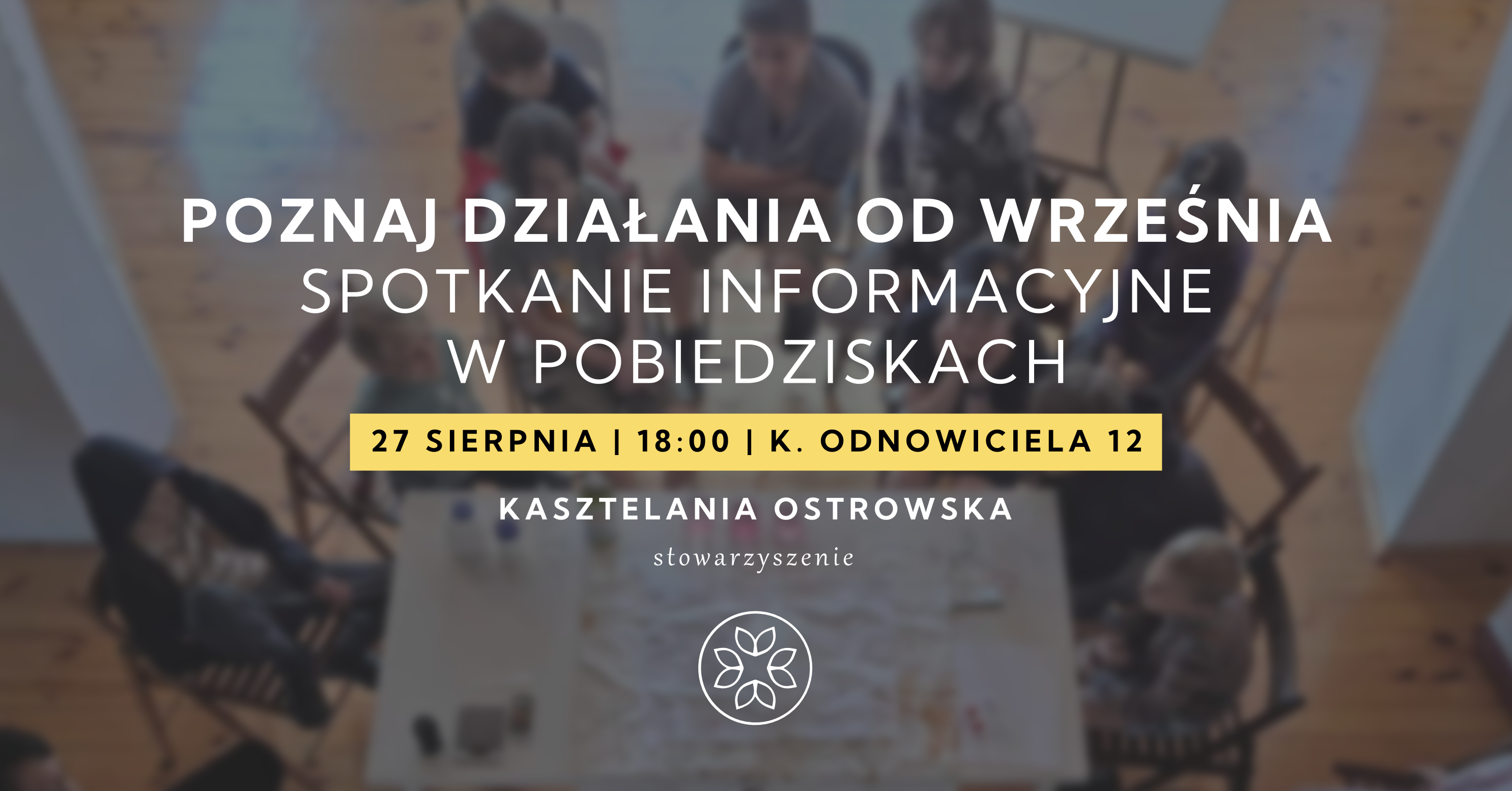 Poznaj działania od września. Spotkanie informacyjne | POBIEDZISKA | 27.08.2025