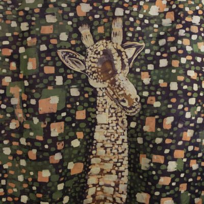 Tkanina autorska Elizabet Khmellier. Metoda zdobienia: batik